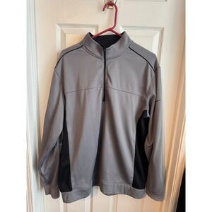 Nike Golf Tour Performance Therma Fit‎ 1/4 Zip Pullover Gray Black Men's XL